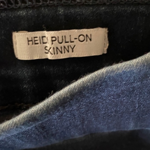 Nine West Dark Blue Skinny Jeans, Elastic Waist Pull On - Picture 4 of 5